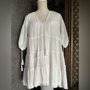 Lulu’s White Embroidered Dress
NWOT